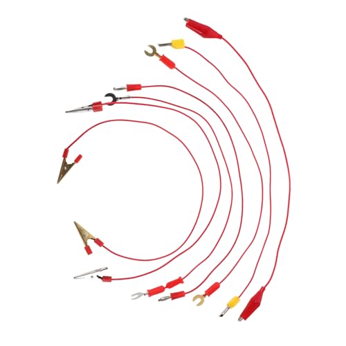 Abaodam 7 Stück Teiliges Testclip Bananenstecker und Krokodilklemme für Elektrische Schaltkreis experimente Sichere Verbindung für Schüler und Physiklabore Abaodam 7 Stück Teiliges Testclip Bananenstecker und Krokodilklemme für Elektrische Schaltkreis experimente Sichere Verbindung für Schüler und Physiklabore von Abaodam