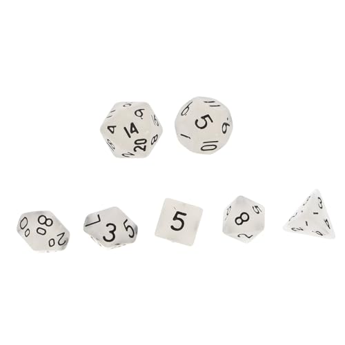 Abaodam 7 Stücke Kreative Mini Dice Small Spiel Würfel Spiel Requirs Kreative Leuchtende Würfeln von Abaodam