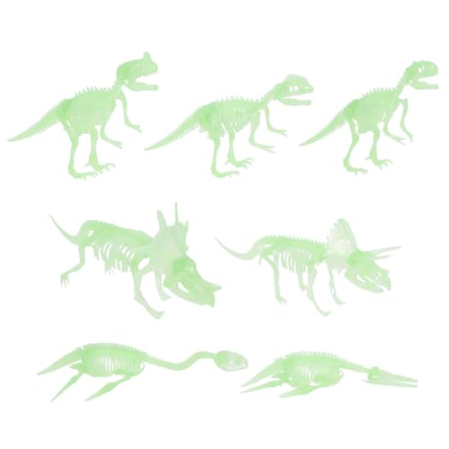 Abaodam 7 Teiliges Leuchtendes Dinosaurier Modell Skelett Dinosaurier Skelette Modelle Lernspielzeug Für Dinosaurierknochen Dinosaurier Knochenmodell Für Dinosaurier Skelette von Abaodam