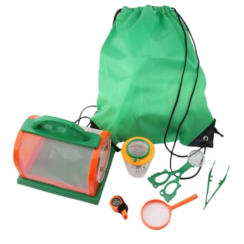 Abaodam 7-teiliges Set Insektenbeobachtungsset Für Kinder Wanderinsekten Beobachten Werkzeuge Beobachten Beobachtung Von Wildinsekten Outdoor-beobachtung Green von Abaodam