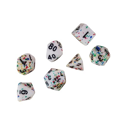 Abaodam 7St Brettspiel Würfel familienspiele Family Games dice Set Gesellschaftsspiel glücksspiel Tischspiel Brettspiel-Requisite Zahlenwürfel mehrseitige Würfel Unterhaltungswürfel Acryl von Abaodam