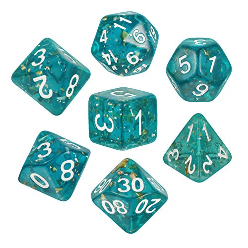 Abaodam 7St Würfel aus Acryl lichtwürfel travel Cubes spielwürfel würfel Party zubehör partyzubehör dice Set Party Accessoires Acryl Würfel Spiel Würfel Pub- Blue von Abaodam