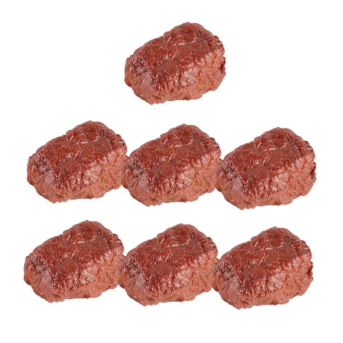 Abaodam 7pcs Künstliche Fleisch Simulation Rindfleisch Block Modell Gefälschte Lebensmittel Modell Gefälschte Fleisch Prop von Abaodam