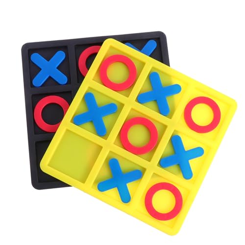 Abaodam 8 Kartons Xo Schach Spielzeug Für Spieltisch Tick Taktiles Rätsel Magnetischer Zeh Tic-Toe-Spiel Xo Spieldekor Denkspiel Bauen Sequenz Brettspiel Spaß Umweltfreundlicher Kunstharz von Abaodam