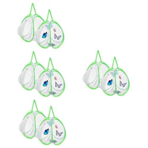 Abaodam 8 STK Outdoor-Eimer schmetterlingshabitat schmetterlingshaus Habitat des Monarchfalters Netzraupen-Lebensraumkäfig Sprungspinnengehege Lebensraum-Kit für Schmetterlinge von Abaodam