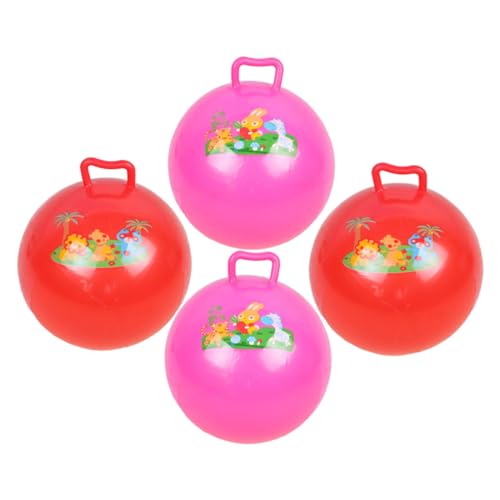 Abaodam 8 Stück Pat The Ball Hüpfbälle Hüpfbälle Für Kinder Mit Griff Hüpfball Für Kinder Hüpfbälle Mit Griffen Für Kinder Hüpfballon Kinder Springen Aufblasbares Spielzeug PVC von Abaodam