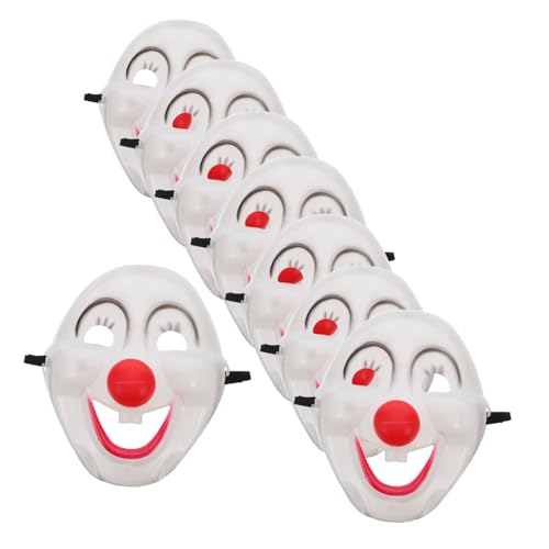 Abaodam 8 Stück Teiliges Clown Masken PVC Vollgesichtsmaske Realistisches Design Leicht Wiederverwendbar Für Halloween Karneval Maskenball Party Erwachsene Abaodam 8 Stück Teiliges Clown Masken PVC Vollgesichtsmaske Realistisches Design Leicht Wiederverwendbar Für Halloween Karneval Maskenball Party Erwachsene von Abaodam