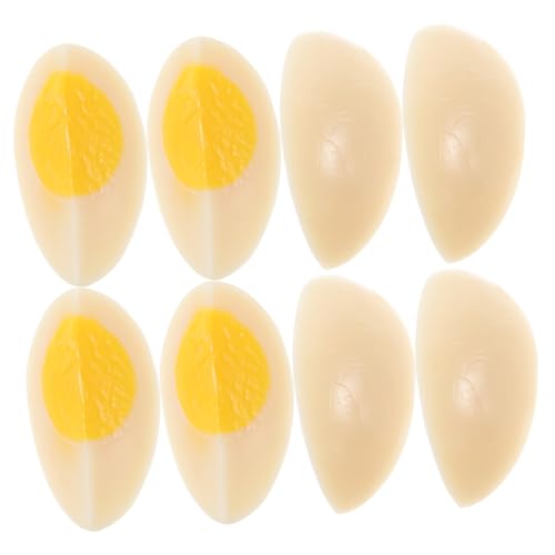 Abaodam 8 Stück Teiliges Realistische Gekochte Eierscheiben Modelle Langlebige Künstliche Lebensmittel Requisiten für Food Fotografie Küchendekoration Bar und Esstisch Accessoire Abaodam 8 Stück Teiliges Realistische Gekochte Eierscheiben Modelle Langlebige Künstliche Lebensmittel Requisiten für Food Fotografie Küchendekoration Bar und Esstisch Accessoire von Abaodam