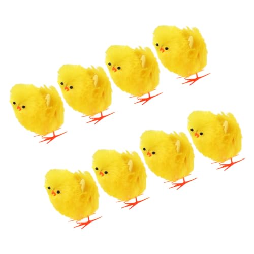 Abaodam Ostern Plüsch Küken Spielzeug 10cm Hoch 8 Stück Set Baby Ostern Home Dekorationen von Abaodam