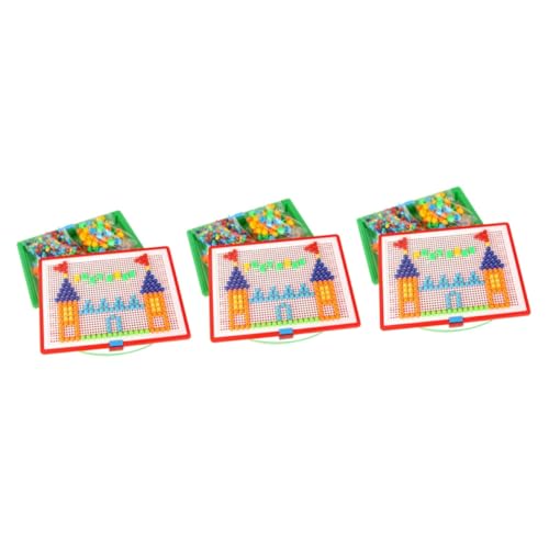 Abaodam 888 STK Mosaik-Pegboard-Spielzeug ablagekörbe kühlkorb einkaufskorb caakg Puzzle Lernspielzeug für Kinder Spielzeuge Kinderspielzeug Spielzeug mit Buchstaben Nagelspielzeug Pilz 3D von Abaodam