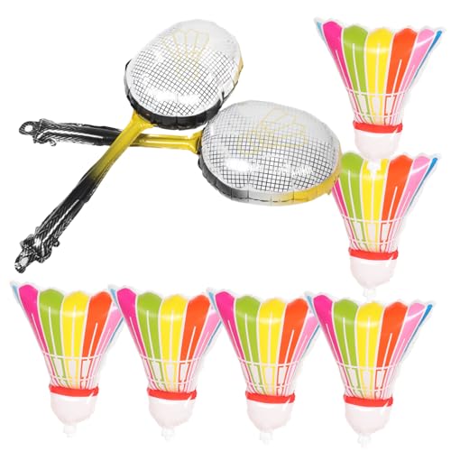 Abaodam 8 Stücke Badminton Ballon Aluminium Folie Ballons für Party Dekorationen Aufblasbare Badminton Geformt Ballons von Abaodam