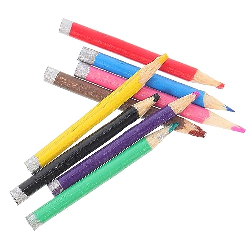 Abaodam Holz Puppenhaus Bleistift 8 Stücke Miniatur Bleistift Set Farben Puppe Jungen und Mädchen Kreative von Abaodam