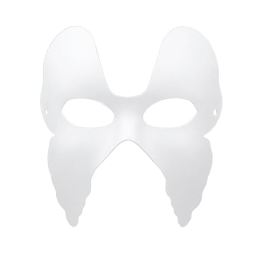 Abaodam 8st Unbemalte Maske Selber Machen Halloween Cosplay-maske Handbemalte Maske Abschlussball Masken Kindermaske Herren- Und Damenmasken Bilden Weiße Masken Diy-maske von Abaodam