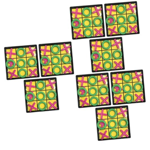 Abaodam 9 Sätze Freizeit-Tischspiel Kinder-Puzzlebrett-Spielzeug Denksportaufgaben für Kinder Spielzeug für Kinder kinderspielzeug bretspiele Puzzlematte Spiel mit neun Dame Zehenspielzeug von Abaodam