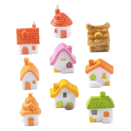 Abaodam 9 Stück Teiliges Miniatur-Resin-Haus Rustikalem Strohhausdesign Langlebig und Kompakt für DIY-mikrolandschaften Feengärten Pflanzgefäße und Bonsai-Dekorationen Abaodam 9 Stück Teiliges Miniatur-Resin-Haus Rustikalem Strohhausdesign Langlebig und Kompakt für DIY-mikrolandschaften Feengärten Pflanzgefäße und Bonsai-Dekorationen von Abaodam