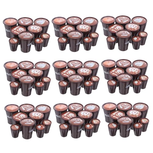 Abaodam 90 Stück Teiliges Mini Kaffee Tassen Set Resin Latte Art Miniaturen Japanische Puppenhaus Geschirr Kinderfreundlich Sicher Für DIY Basteln Handwerk Tischdekoration Abaodam 90 Stück Teiliges Mini Kaffee Tassen Set Resin Latte Art Miniaturen Japanische Puppenhaus Geschirr Kinderfreundlich Sicher Für DIY Basteln Handwerk Tischdekoration von Abaodam