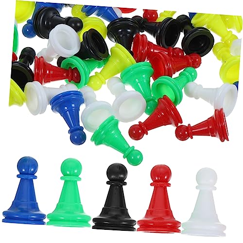 Abaodam 96 STK Hohle Kunststoff-Checker Brettspiele, Schachfiguren Lernspielzeug Brettspiel Schach knobelspiele für Kinder rätselspiele Kinder Spielfiguren Brettspiele Bauern Abs von Abaodam