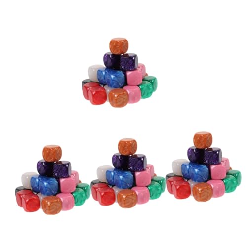 Abaodam 96 STK Leere Würfel farbwürfel Colour Cube spielwürfel dice Set spielewürfel würfel DIY versorgung farbige Würfel Würfelspiel Zubehör für die Würfelherstellung Würfel liefern Acryl von Abaodam