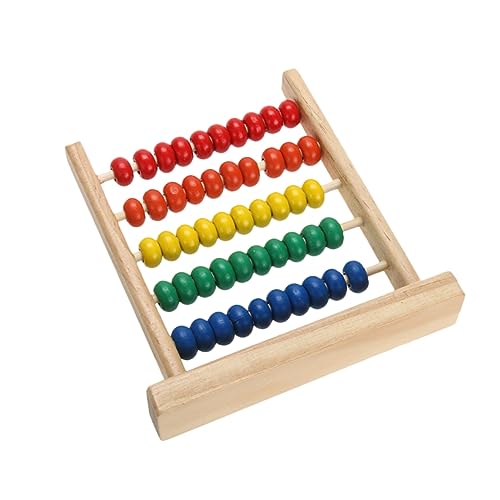 Abaodam Holz-abakus-Spielzeug Für Jungen Und Mädchen 5 Reihen Mathe-abakus Für Jungen Und Mädchen Pädagogische Intelligenz Perlen Frühkindliches Lernspielzeug von Abaodam