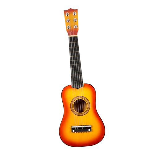 Abaodam Akustikgitarre Für Tragbare Holzgitarre Sonnenfarbe Ideal Für Anfänger Und Kleine Musiker Perfekt Für Spiel Und Lernen von Abaodam