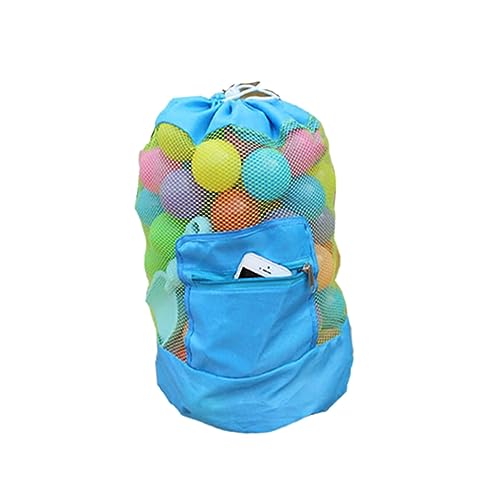 Abaodam Aufbewahrungstaschen Für Kinder Mesh-Tasche Mesh-Rucksack Behälter Für Strandtaschen Blue von Abaodam