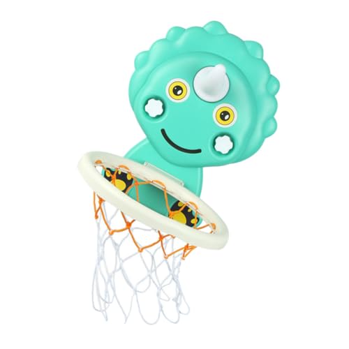 Abaodam Basketballkorb für für kinderspielzeug spielsachen für badespielzeug Basketballbrett für Jungen Cartoon-Basketballständer Plastik Light Green von Abaodam