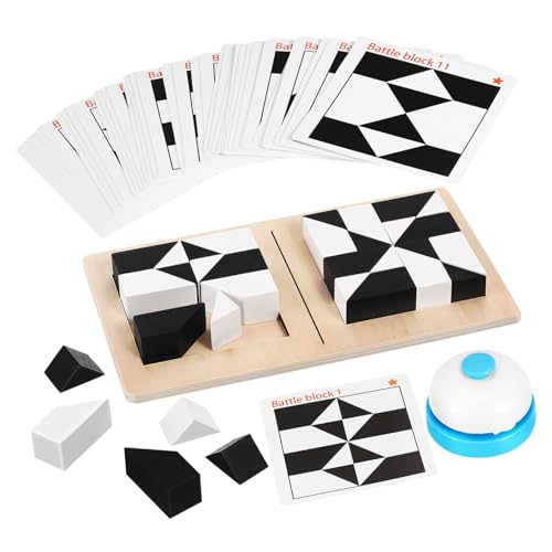 Abaodam Baustein-Puzzle- Block Spiele Puzzler Planke Geist hart Profi gedächtnisspiel geduldspiel Holzpuzzle Holz-Puzzle reisespiel Puzzlematte Holzbausteine Gehirn Rätsel hölzern von Abaodam