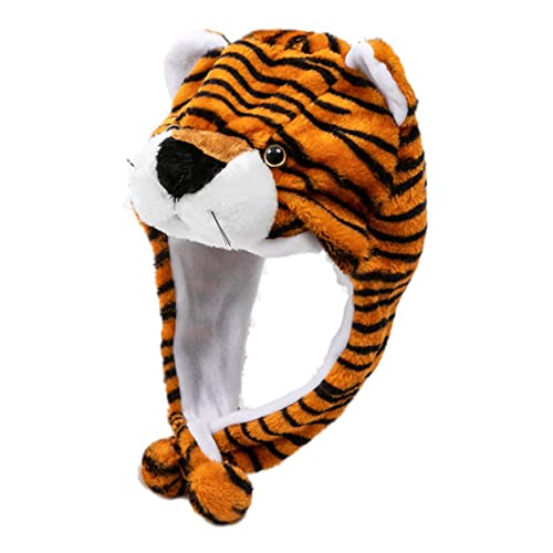 Abaodam Bequemer Elastischer Tigerhut Plüsch Tiermütze Warm Dekorativ für Geburtstag und Karneval Abaodam Bequemer Elastischer Tigerhut Plüsch Tiermütze Warm Dekorativ für Geburtstag und Karneval von Abaodam