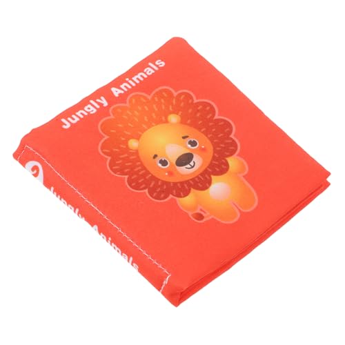 Abaodam Buch Früherziehung Babyreisespielzeug Für Flugzeug Buch Aus Zerknittertem Stoff Für Kleinkinder Knisterleinenbuch Für Kleinkinder Babybücher 6 Bis 12 Monate Babybuch Baumwolle Rot von Abaodam