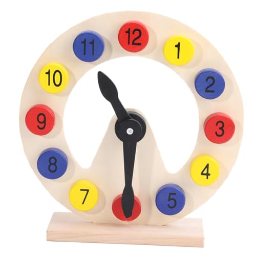 Abaodam Buntes Lernspielzeug Holz Uhr Uhr Holzspielzeug Zahlenformen Früherziehung Ab Jahr Intelligenz und Zahlenverständnis Pädagogisch Sicher Abaodam Buntes Lernspielzeug Holz Uhr Uhr Holzspielzeug Zahlenformen Früherziehung Ab Jahr Intelligenz und Zahlenverständnis Pädagogisch Sicher von Abaodam