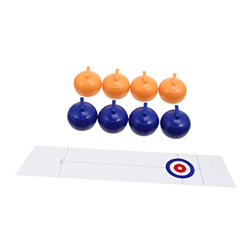 Abaodam Curling Ball Curling Spiel Für Kinder Curling Spielzeug Spielzeug Für Den Innenbereich Familienspaß Curling Spiel Curling Spiel Shuffleboard Tragbares Curling Brett Mini von Abaodam