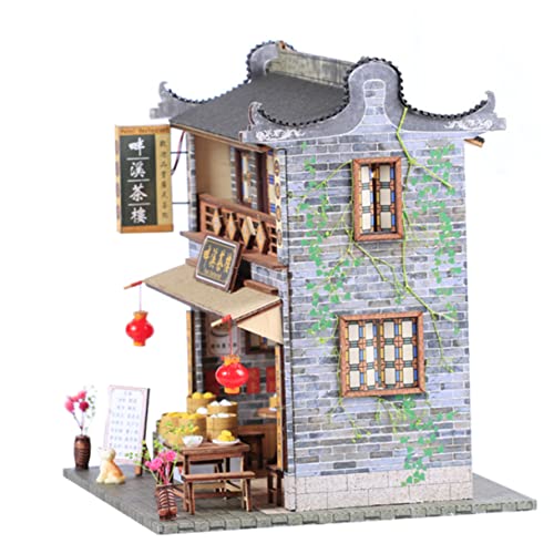 Abaodam DIY Chinesisches Stil Modell Bausatz Für Miniatur Handgefertigtes Modell Im Lingnan Stil Kreatives Bastelspielzeug Zum Zusammenbauen von Abaodam