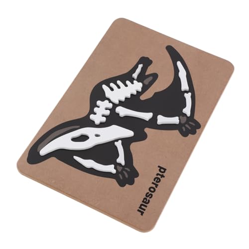 Abaodam Dinosaurier-Fossilien-Puzzle Kinderspielzeug riesiger Dinosaurier Holzspielzeug für - Jahre Dinosaurier Fossilien Puzzle Knochen Puzzlematte Holzpuzzle für Kleinkinder Lernpuzzle von Abaodam