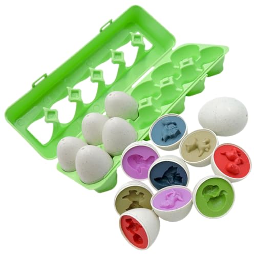 Abaodam Dinosaurier Matching Eier für Kleinkinder Pädagogisches Farb und Form Erkennungsspielzeug Sichere Glatte Oberfläche Fördert Kognitive Fähigkeiten und Gedächtnis Ostergeschenk Abaodam Dinosaurier Matching Eier für Kleinkinder Pädagogisches Farb und Form Erkennungsspielzeug Sichere Glatte Oberfläche Fördert Kognitive Fähigkeiten und Gedächtnis Ostergeschenk von Abaodam