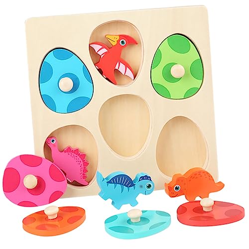 Abaodam Dinosaurier-Puzzle Puzzle kinderpuzzle Dinosaur Toys kinderknallzeug knobeleien für holzrätsel rätsel Streichholzpuzzle aus Holz hölzern Colorful von Abaodam