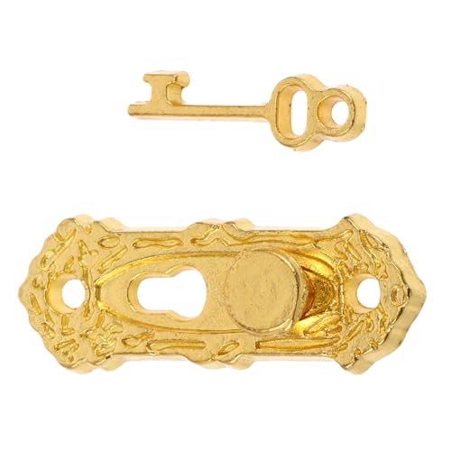 Abaodam Dollhouse Dekoratives Schloss mit Türknopf Kompatibel für Miniatur Hausmodell Abaodam Dollhouse Dekoratives Schloss mit Türknopf Kompatibel für Miniatur Hausmodell von Abaodam