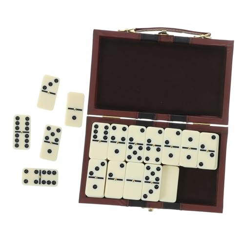 Abaodam 1 Set Klassisches Domino Spielzeugset Mit Holzbox Ideales Partyspiel Und Reise Spiel Für Unterhaltung Und Freizeitaktivitäten von Abaodam