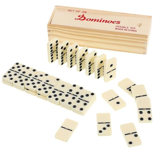 Abaodam Domino-Set Dominospiel Brettspiel Für Erwachsene D6-Dominospiel Klassische Brettspiele Mit von Abaodam