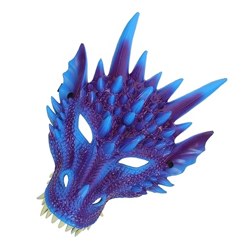 Abaodam Drachenmaske Drachen Cosplay Maske Mini Maskenmasken Partymaske Karnevalsmasken Set Pu Tiermaske Maskerademasken Große Tiermasken Für Kinder Karnevalskostüm Kindermaske von Abaodam