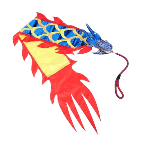 Abaodam Drachentanz-Requisiten Drachenfigur Drachen-papierlaterne Chinesisches Neues Jahr Papierdrache Langes Cosplay Für Drachendecken Für Erwachsene Neujahrslaternen Stoff Blue von Abaodam