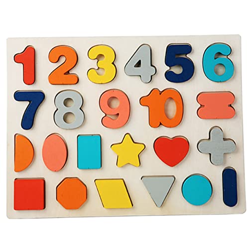 Abaodam Dreidimensionales Puzzle Mathe-Lernrätsel Gehirnspielzeug Würfel-Rätsel Kinder Puzzle kinderpuzzle Kinder laubsäge schnürungsperle aus Holz Lernspielzeug aus Holz hölzern Colorful von Abaodam