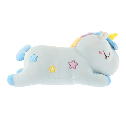 Abaodam Einhorn-Puppe bettzeug betteinlagen spielzeuge für Soft Toy Children Toys Dekoration Kinderzimmer Puppe Ornament Einhorn-Kissenpuppe Plüsch Blue von Abaodam