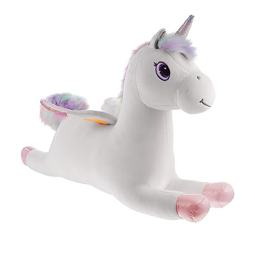 Abaodam Einhorn-Puppe für kinderspielzeug dekoring wheinatsgeschenke Geschenkartikel Wohndekoration Einhorn gefüllte Puppe Plüschpuppe Daunen Baumwolle Weiß von Abaodam