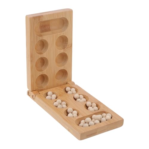 Abaodam Faltbares Mancala Brettspiel aus Hochwertigem Bambus mit Naturstein spielsteinen Kreatives Strategiespiel für Junge Mädchen Gedächtnis und Denkvermögen Abaodam Faltbares Mancala Brettspiel aus Hochwertigem Bambus mit Naturstein spielsteinen Kreatives Strategiespiel für Junge Mädchen Gedächtnis und Denkvermögen von Abaodam