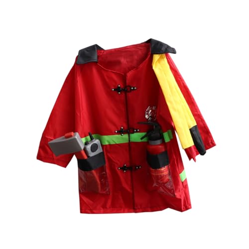 Abaodam Feuerwehrbekleidung Für Kinder Party Liefert Feuerwehranzüge Halloween Interessante Cosplay-Kleidung von Abaodam