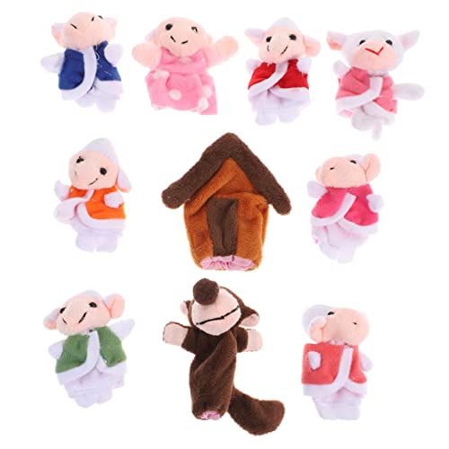 Abaodam Fingerspielzeug Für Kinder Geschichte Fingerpuppe Mini-kuscheltiere Plüsch-handpuppen Handpuppenspielzeug Fingerpuppen Spielzeug Plüsch Fingerpuppen Fingerpuppe Für Kinder Colorful von Abaodam