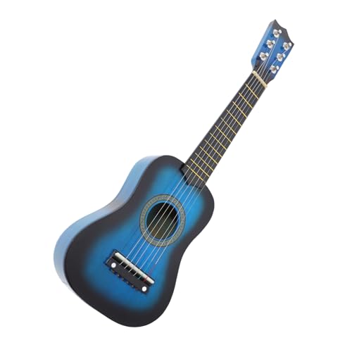 Abaodam Gitarrenspielzeug Für Kindergitarre Gitarre Für Kleinkinder Kindergitarren Instrument -Gitarre Musikspielzeug Musikalisches Lernspielzeug Hölzern Blue von Abaodam