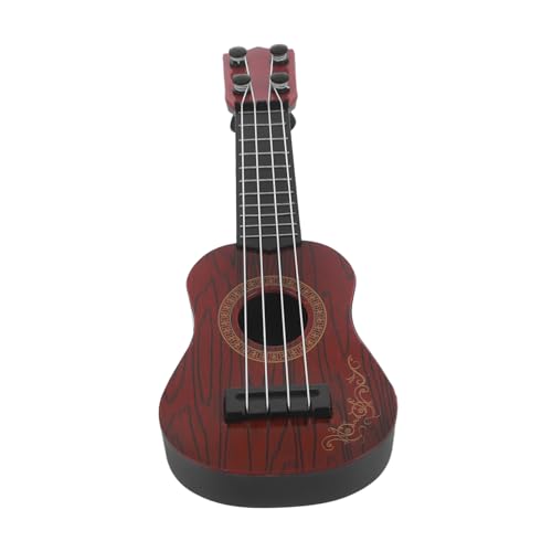 Abaodam Gitarrenspielzeug Für Mini-Ukulele Für Musikspielzeug Für Kindergitarre Instrumentenspielzeug Für Kleinkinder Musikinstrumentenspielzeug Für Abs Brown von Abaodam