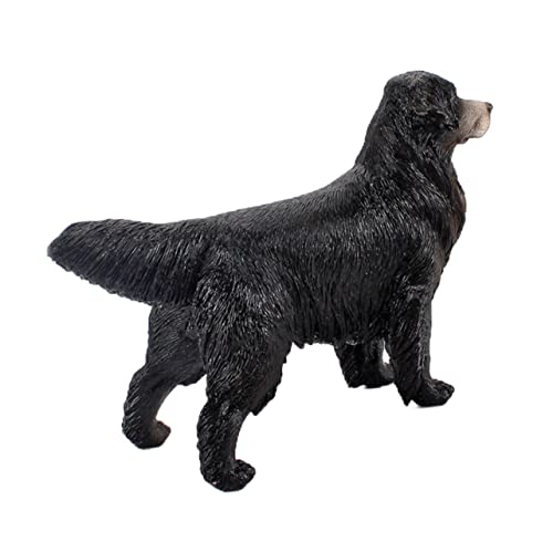 Abaodam Golden Retriever-Ornament kinderzimmerdeko Room Decoration Hundefiguren Spielset Gold-Retriever-Figur Szenenlayout-Requisite Fotografie-Requisiten Plastik Black von Abaodam