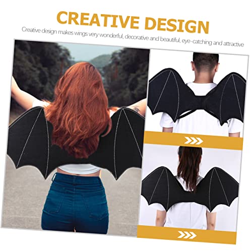 Abaodam Halloween Fledermausflügel Kostüm Accessoire Schwarzer Cosplay Flügel Leicht Tragbar für Erwachsene Damen Herren für Halloween Party Karneval und Fasching Abaodam Halloween Fledermausflügel Kostüm Accessoire Schwarzer Cosplay Flügel Leicht Tragbar für Erwachsene Damen Herren für Halloween Party Karneval und Fasching von Abaodam